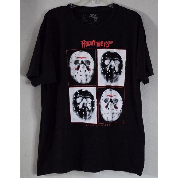 Marvel Other - Mens Friday the 13th Black T-Shirt XL Horror Movie Jason Voorhees Graphic Tee